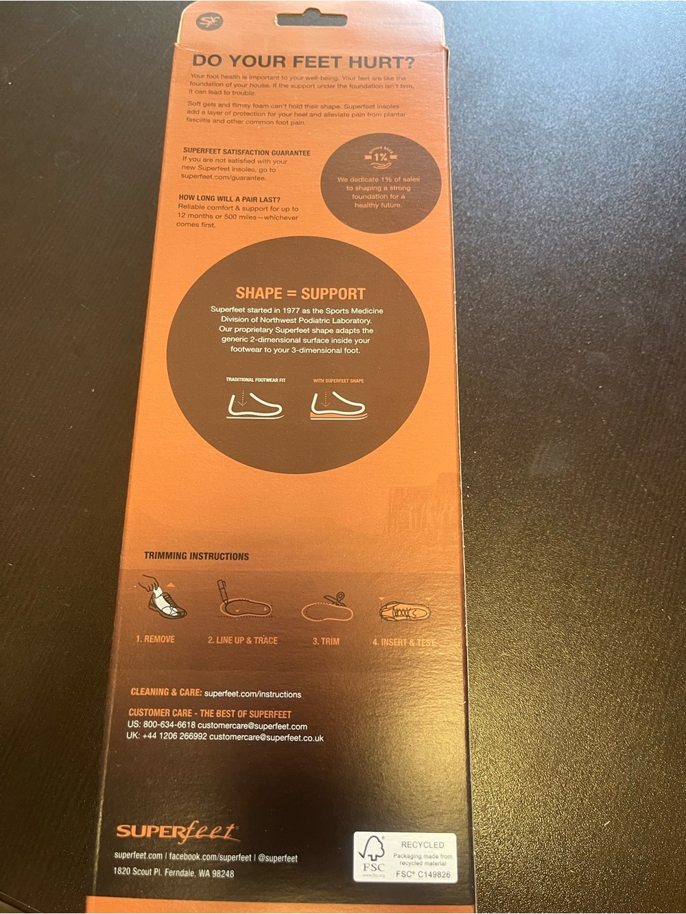 Superfeet Copper Insoles - Picture 4 of 5